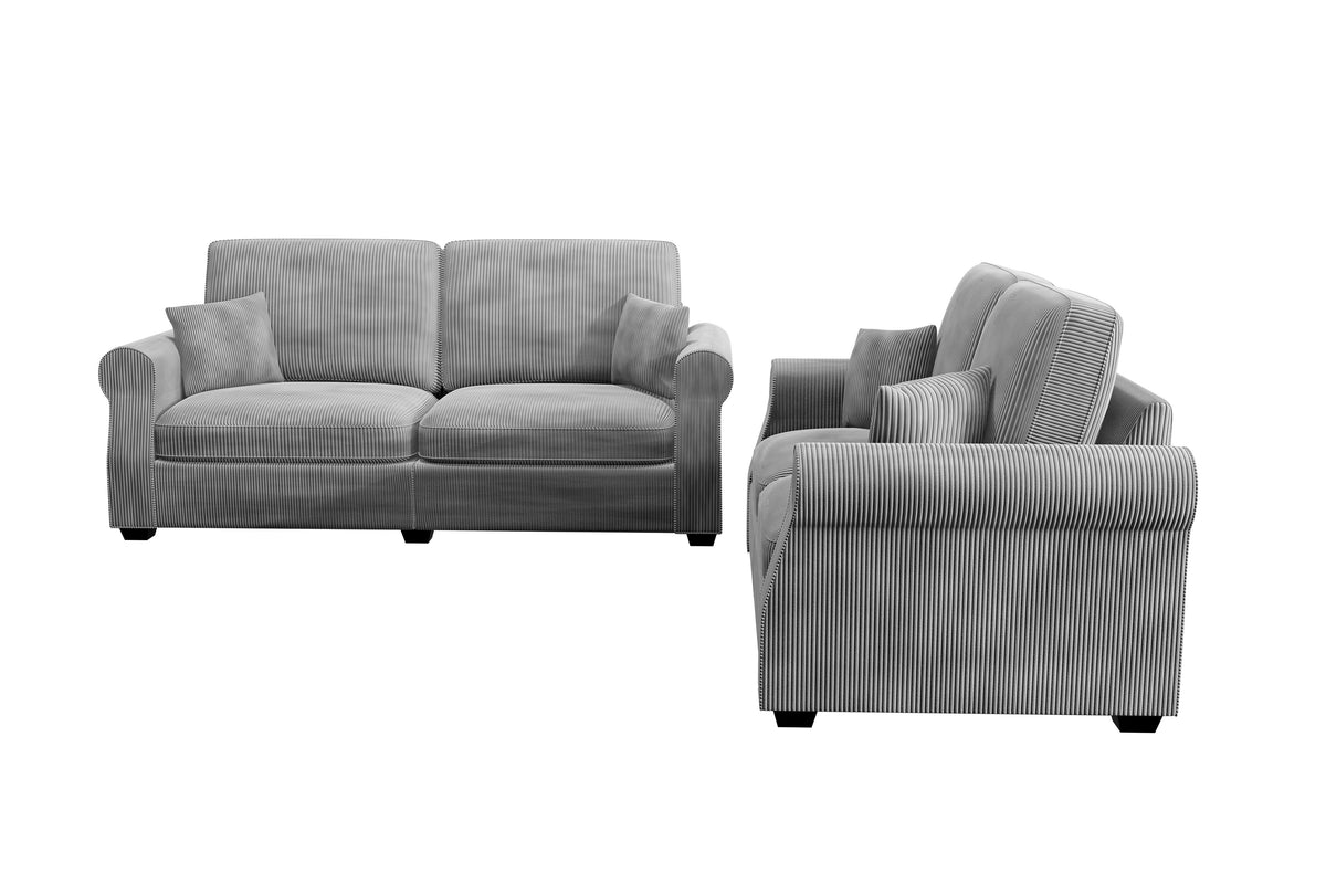 2-Pc Sofa Set - Fog