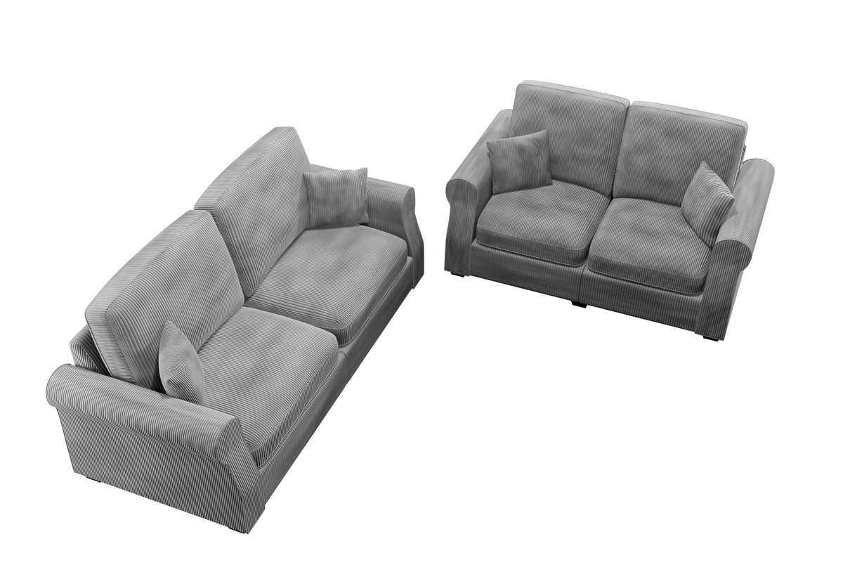 2-Pc Sofa Set - Fog