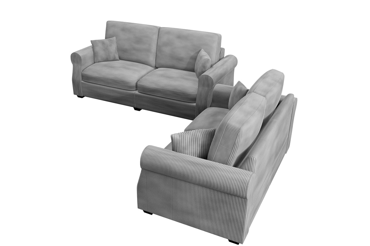 2-Pc Sofa Set - Fog
