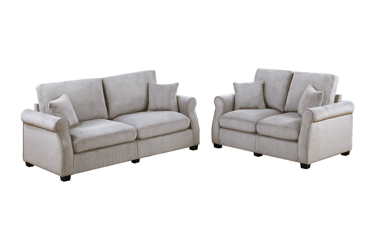 2-Pc Sofa Set - Ivory