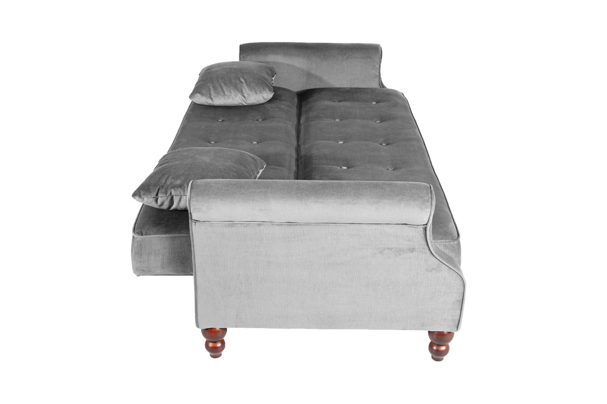 Adjustable Sofa - Gray /Espresso