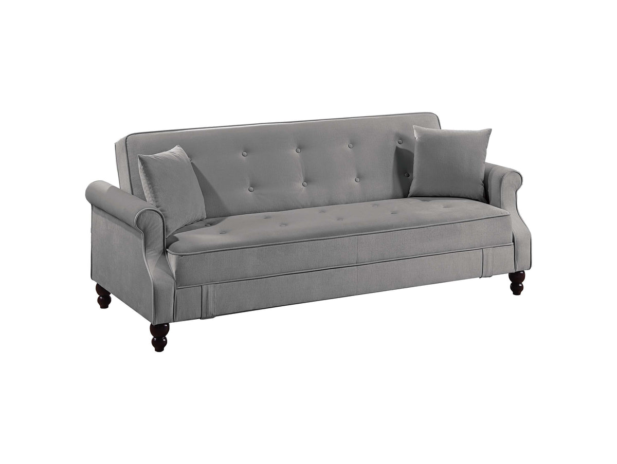Adjustable Sofa - Gray /Espresso