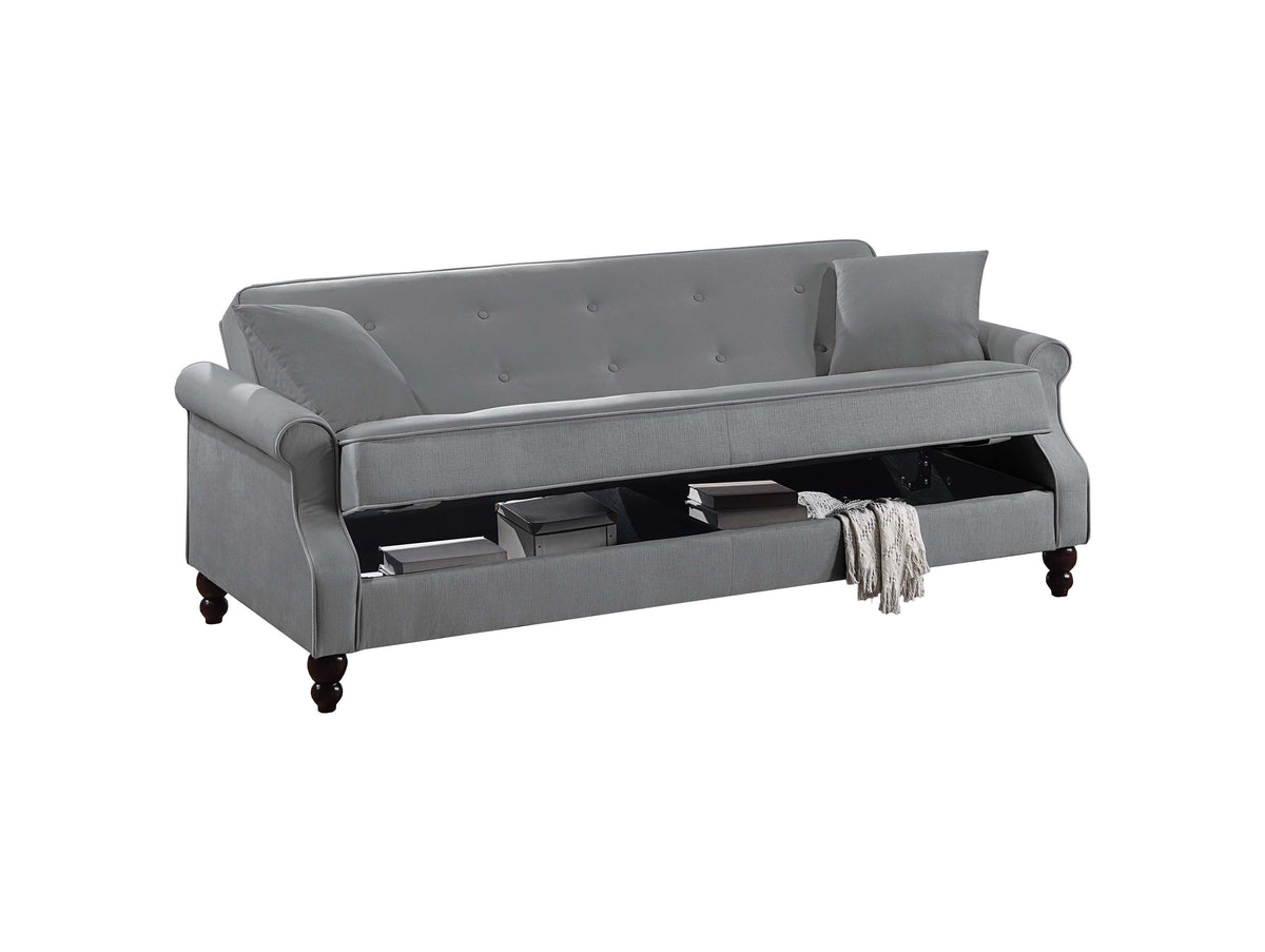 Adjustable Sofa - Gray /Espresso