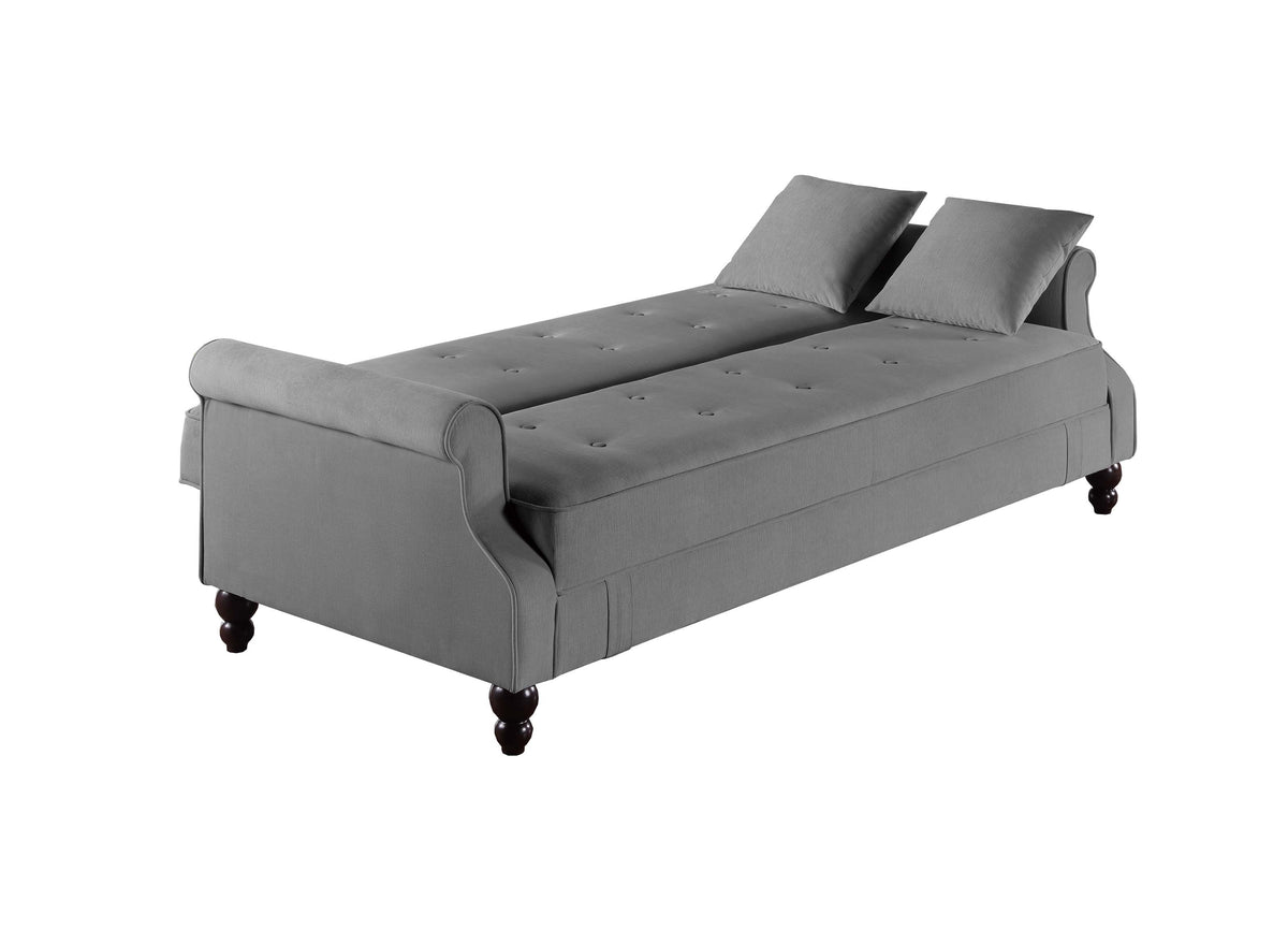 Adjustable Sofa - Gray /Espresso