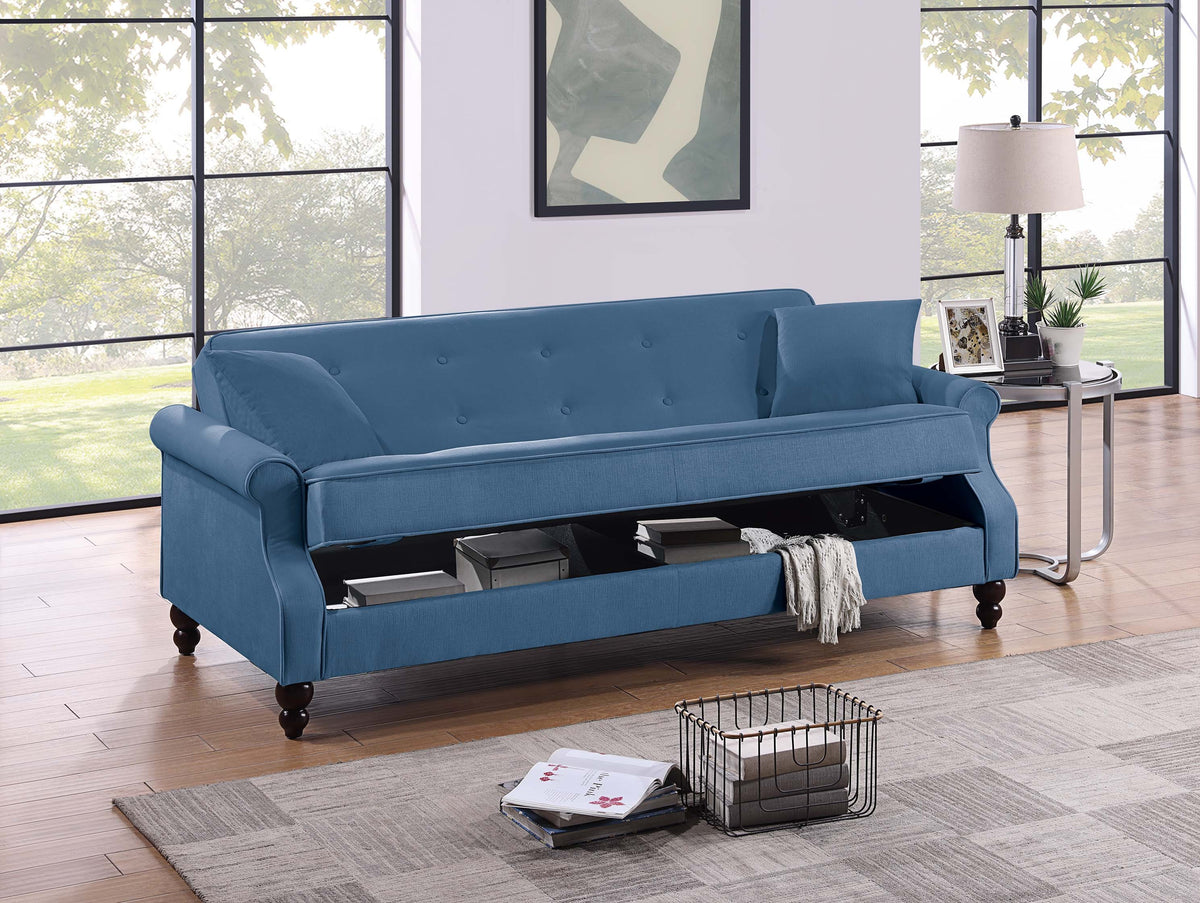 Adjustable Sofa - Gray /Espresso