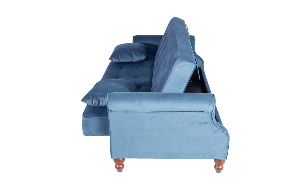 Adjustable Sofa - Gray /Espresso