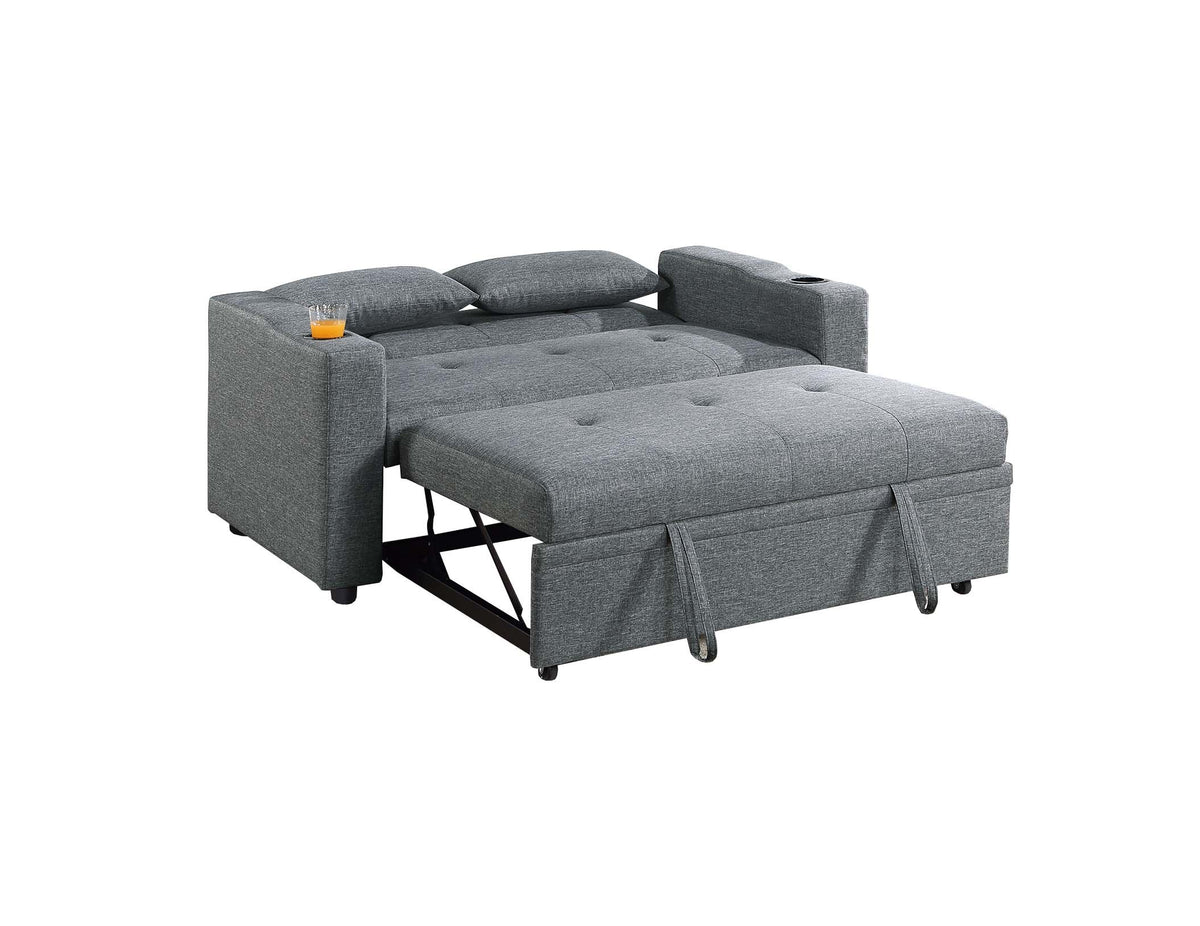 Convertible Sofa - Black Gray