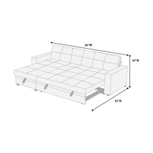 Load image into Gallery viewer, Convertible Sectional Set - Black Gray