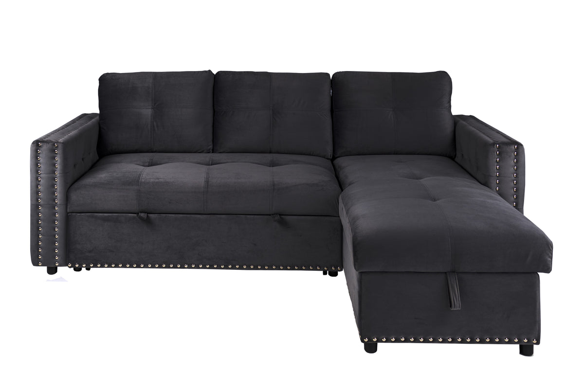 Convertible Sectional - Black