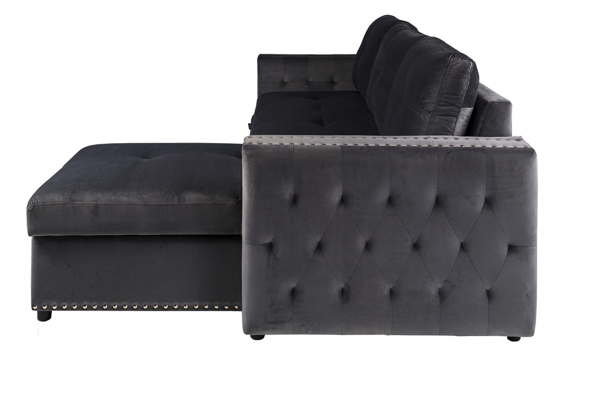 Convertible Sectional - Black