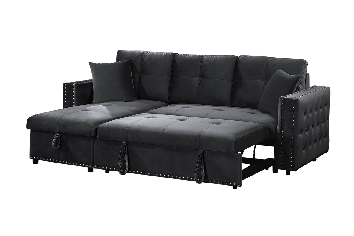 Convertible Sectional - Black