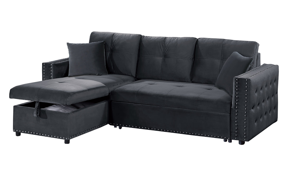 Convertible Sectional - Black
