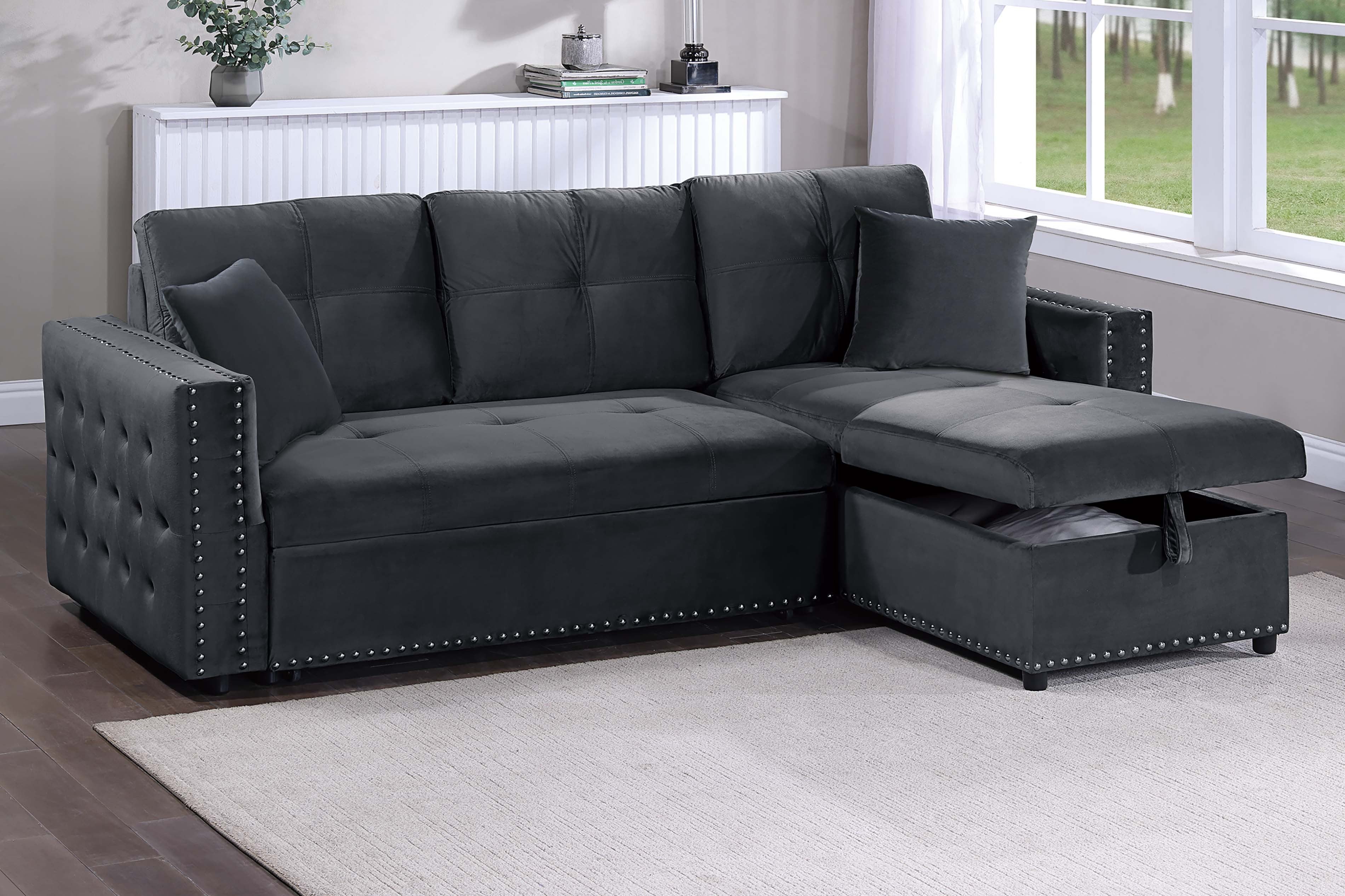 Convertible Sectional - Black