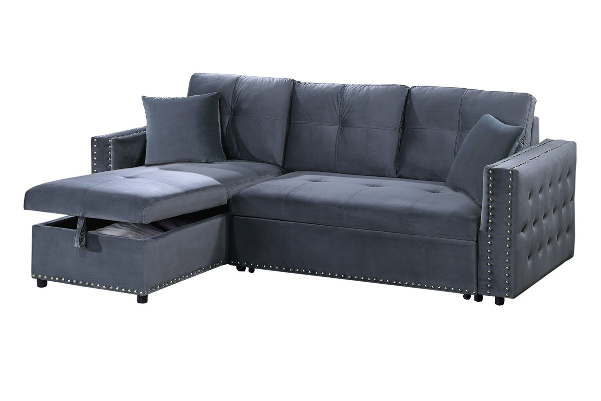 Convertible Sectional - Gray