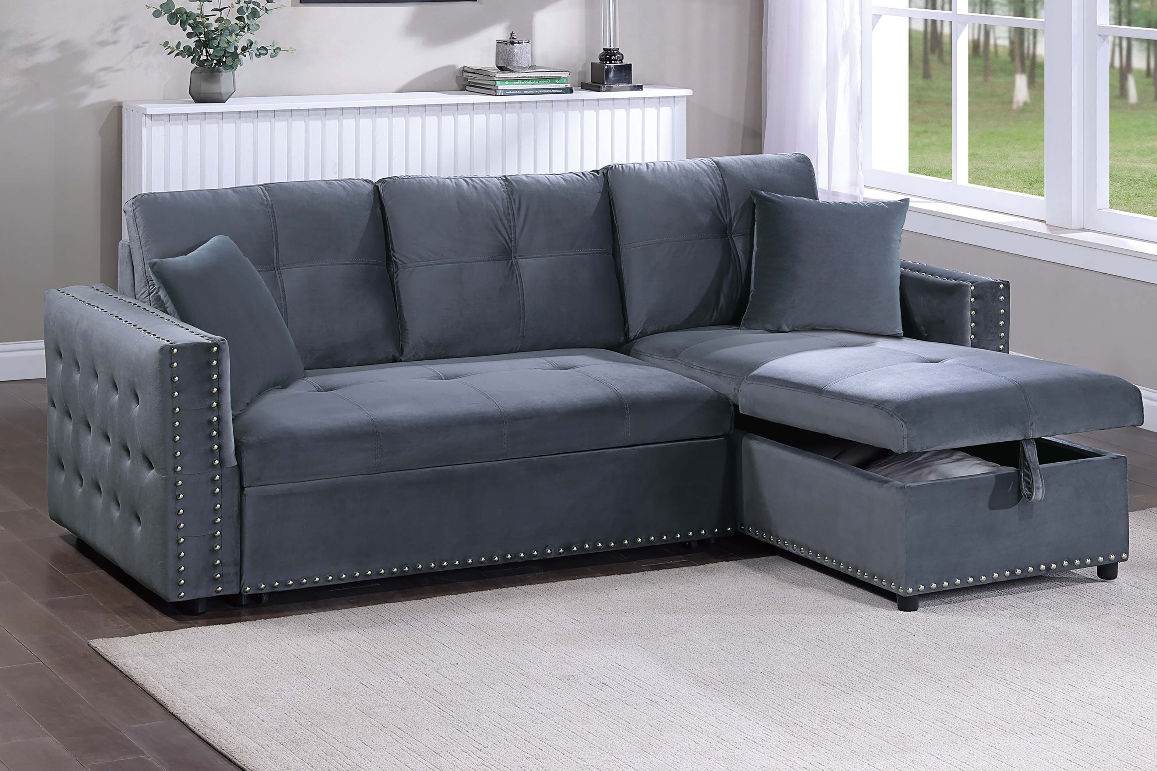 Convertible Sectional - Gray