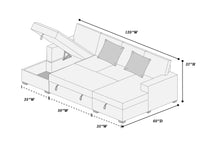 Load image into Gallery viewer, SECTIONAL BED F8558 PDX