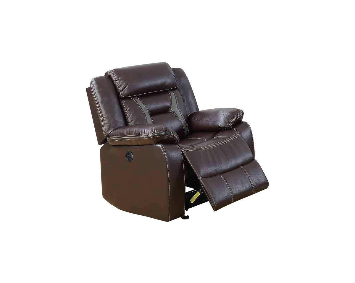 Power  Glider Recliner - Dark Brown