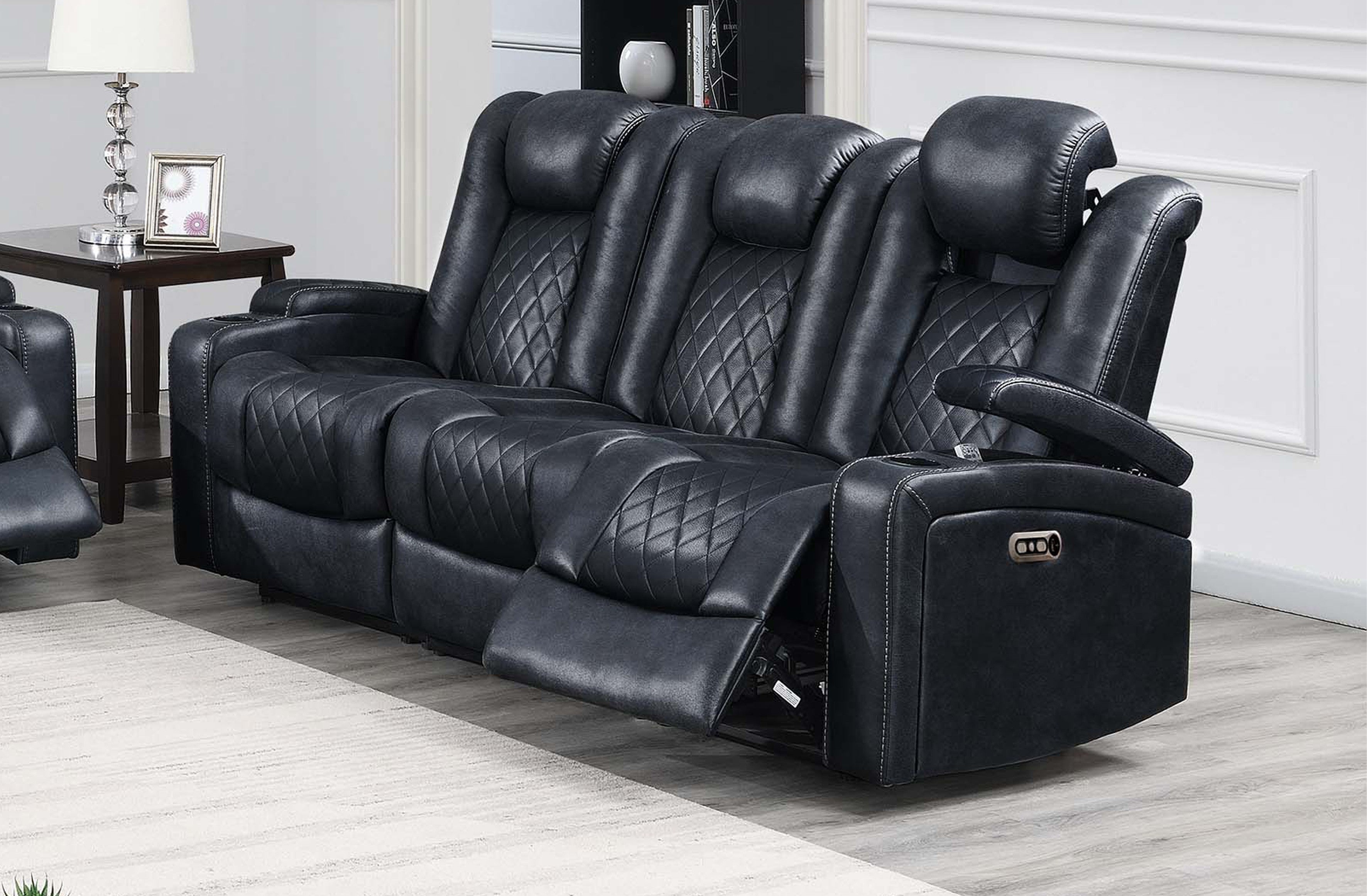 Power Reclining Sofa - Ink Blue