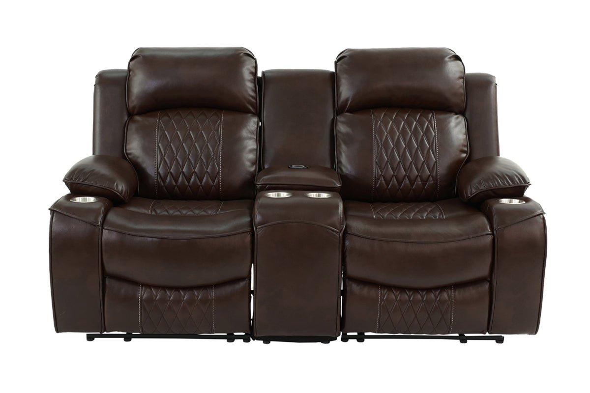 Power Loveseat - Brown