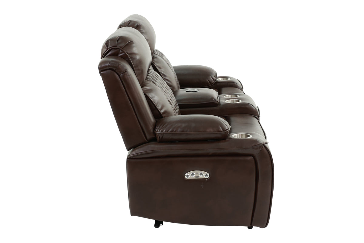 Power Loveseat - Brown