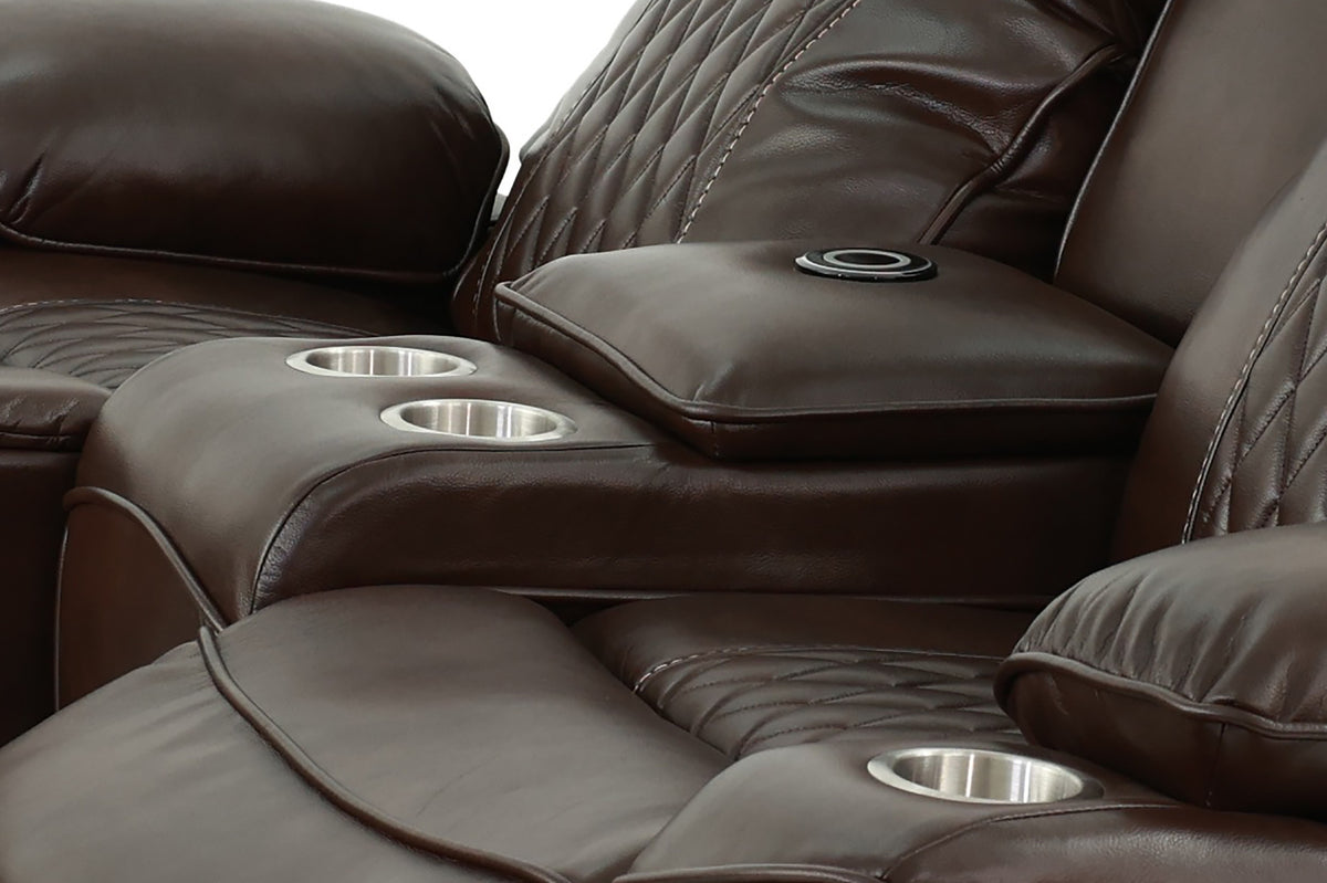 Power Loveseat - Brown