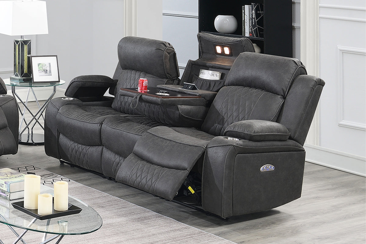 Power Sofa - Charcoal