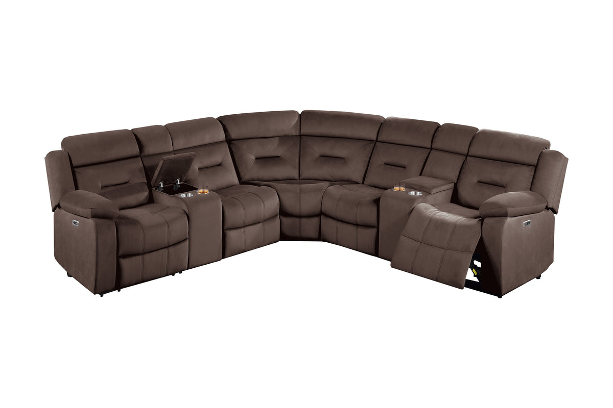 Power Motion Sectional - Chocolate