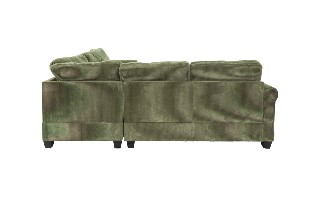 4-Pcs Sectional Sofa - Sage