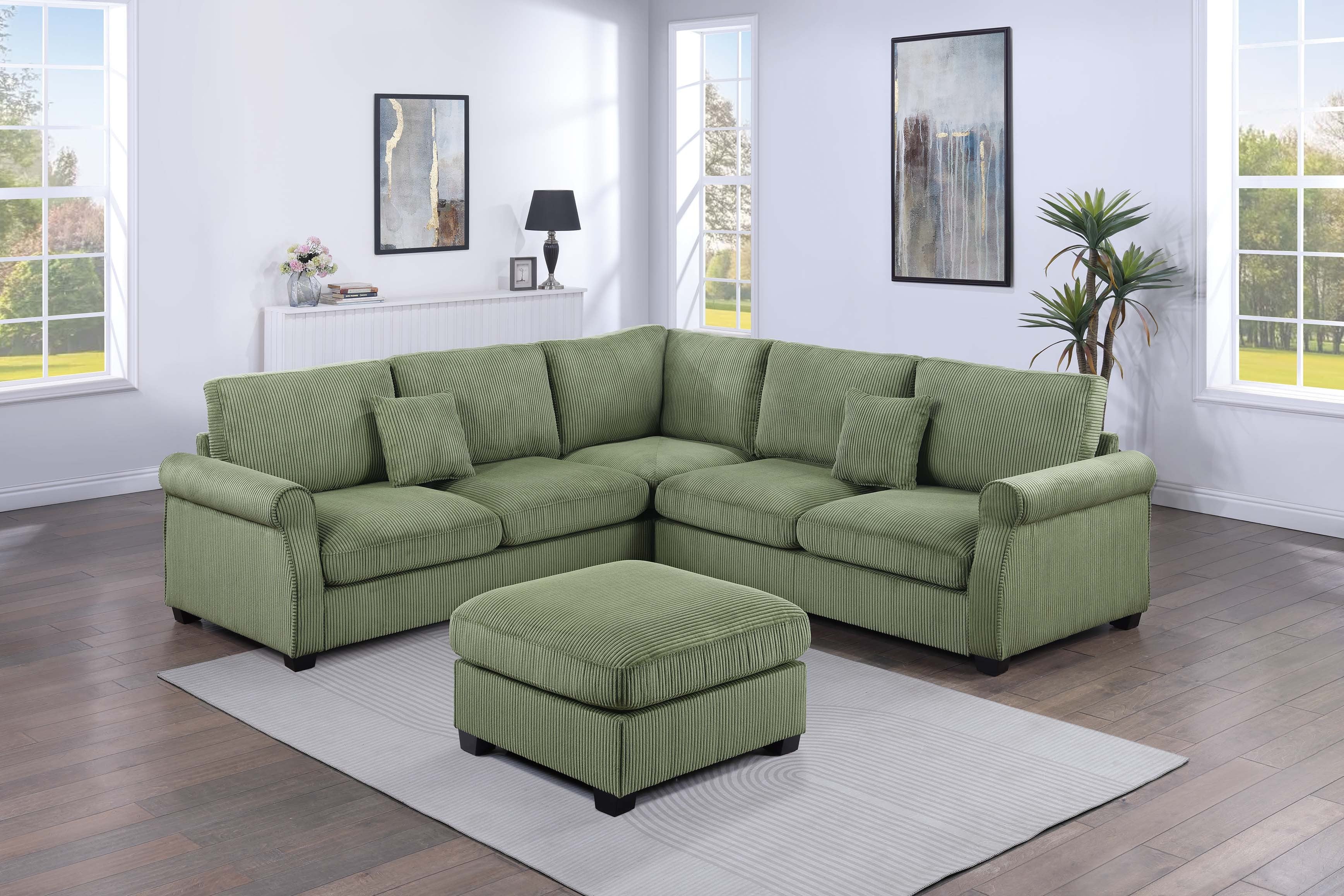 4-Pcs Sectional - Sage