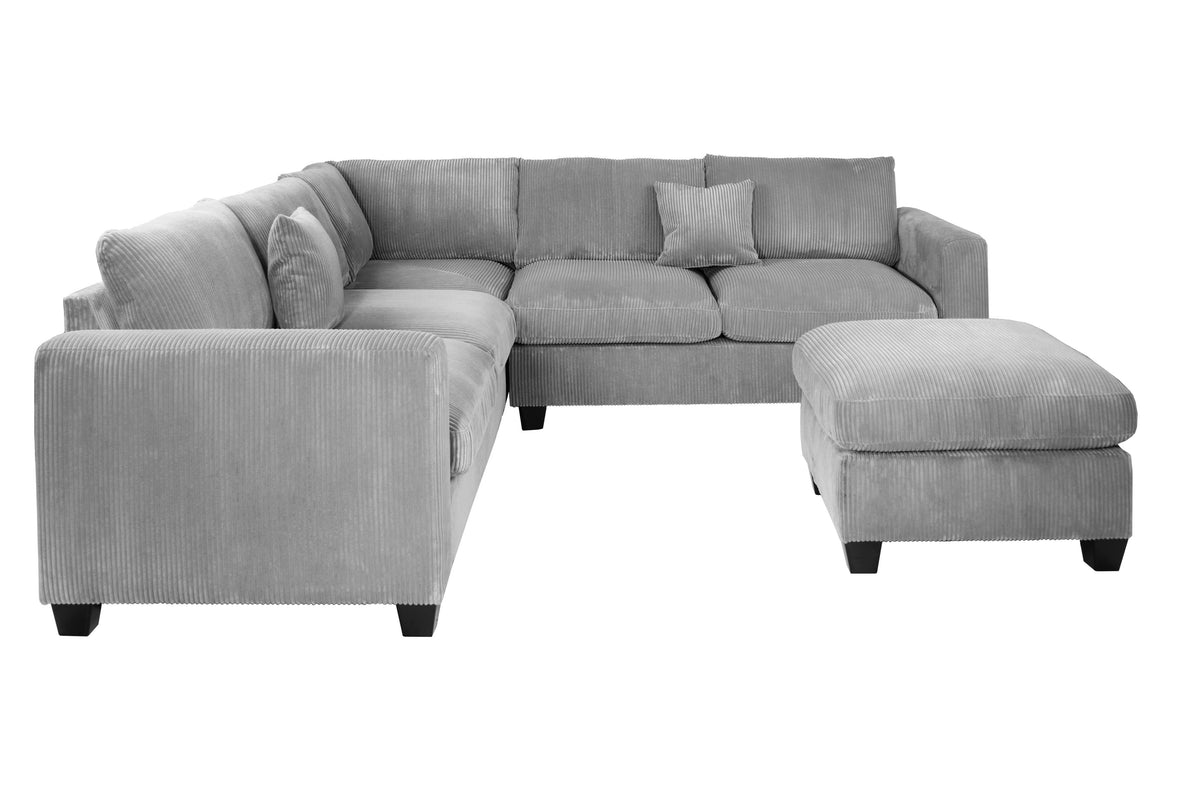 4-Pcs Sectional - Fog