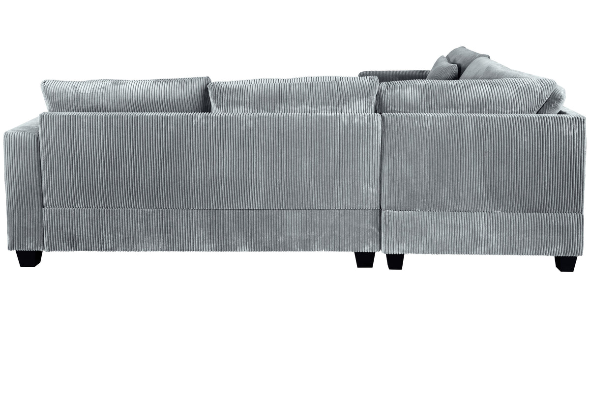 4-Pcs Sectional - Fog