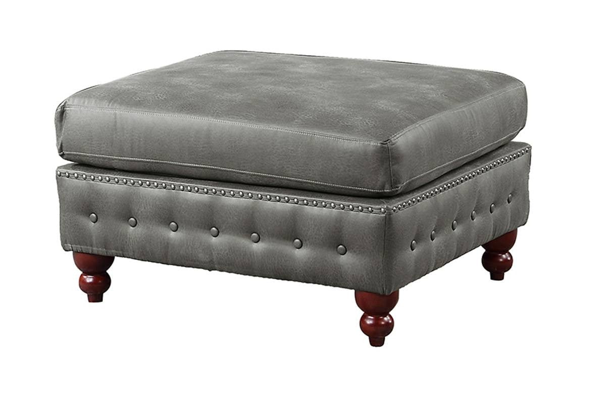 Cocktail Ottoman - Slate Grey
