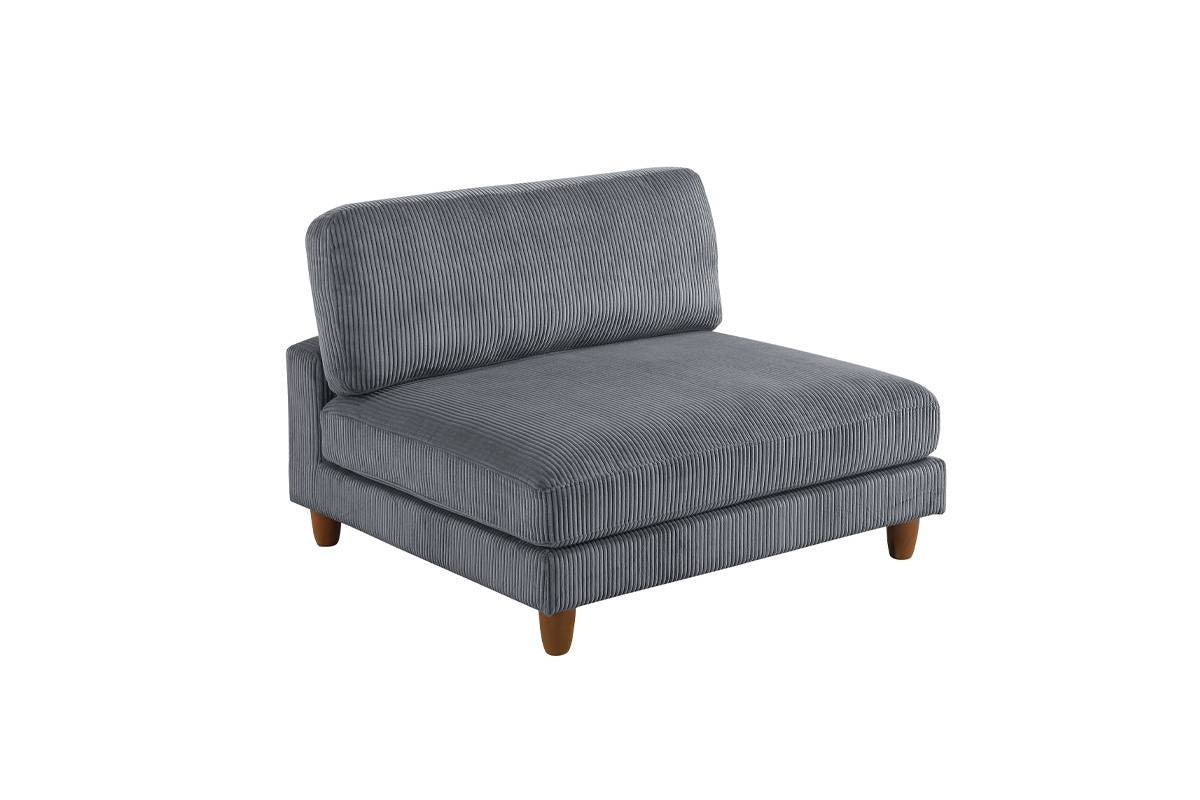 Armless Chair - Dark Gray
