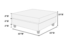 Load image into Gallery viewer, Cocktail Ottoman - Dark Gray