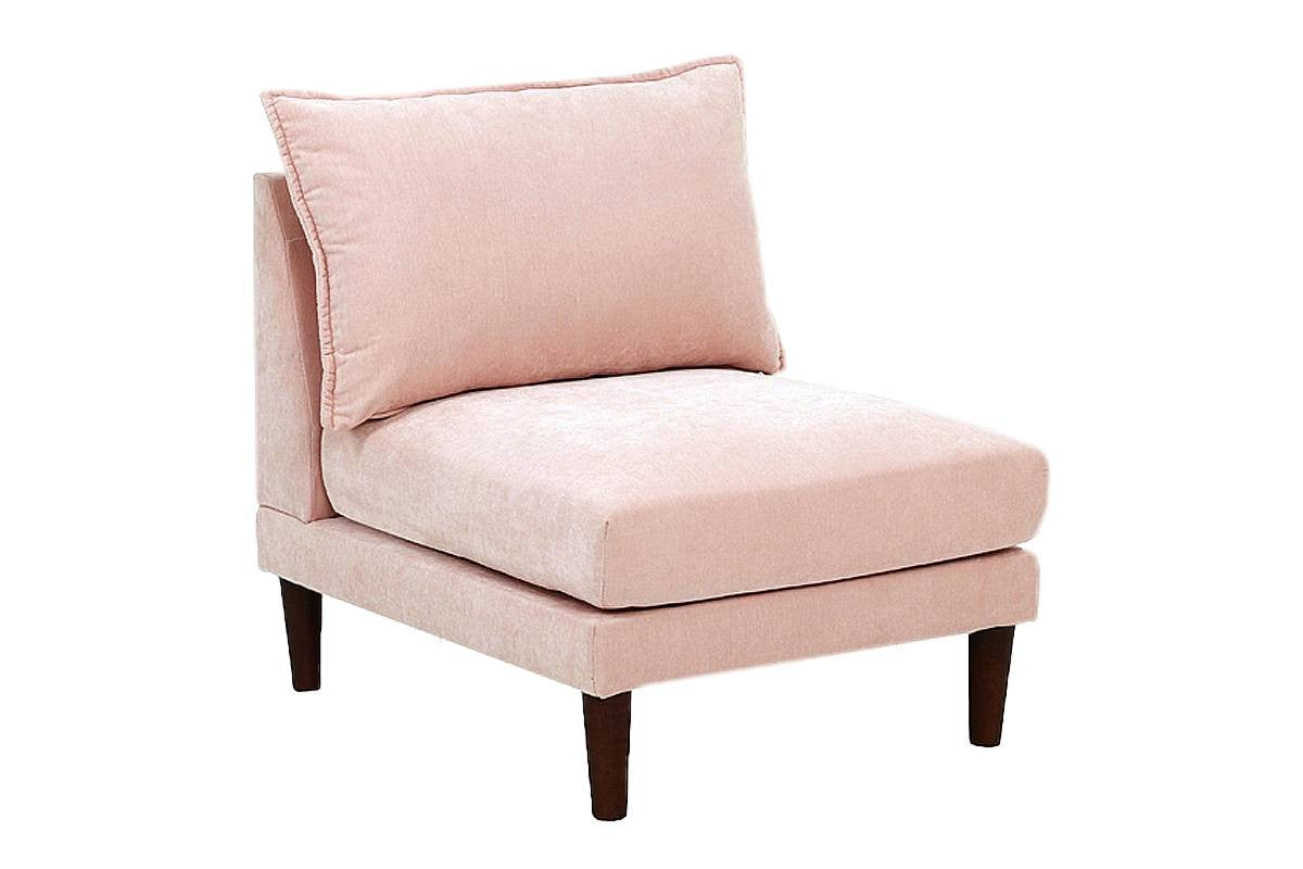 Armless Chair - Blush