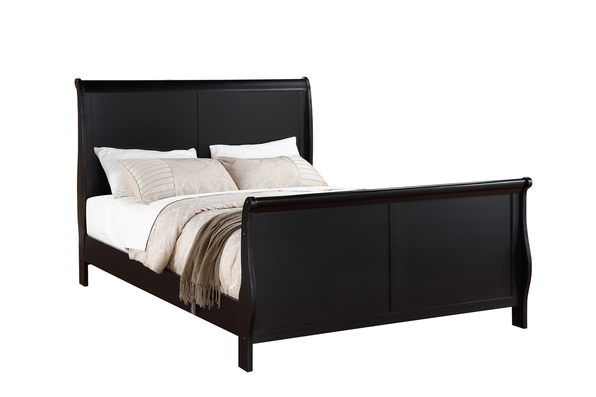Twin Bed/Black - Black