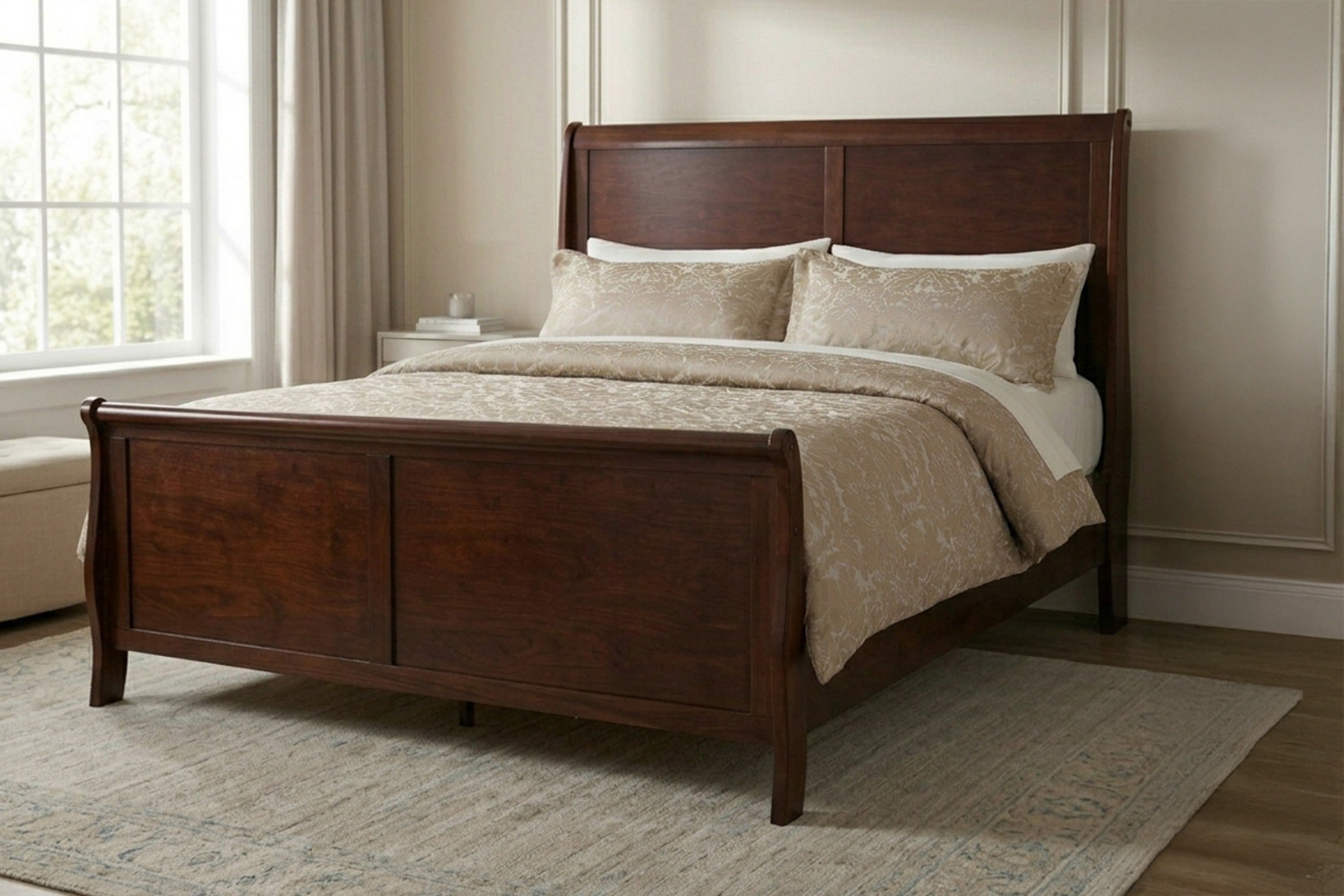 Queen Bed - Cherry