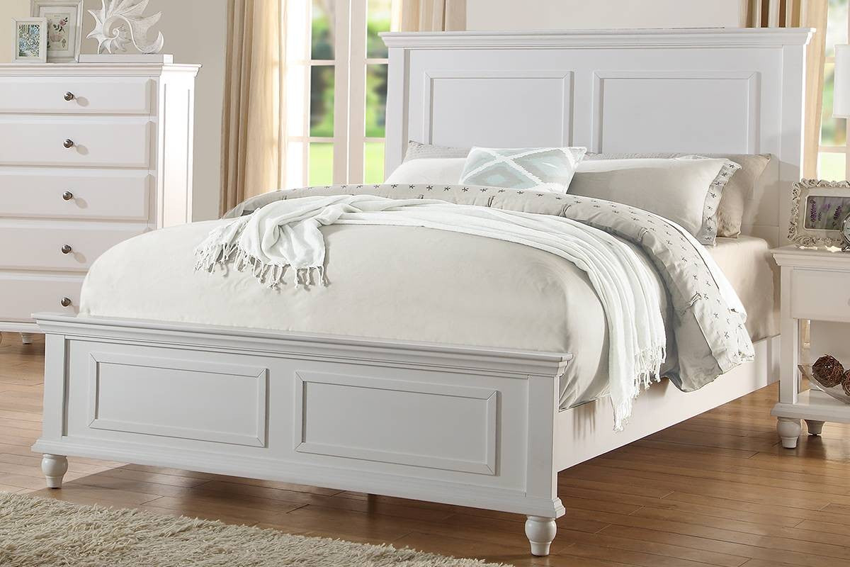 Queen Bed - White