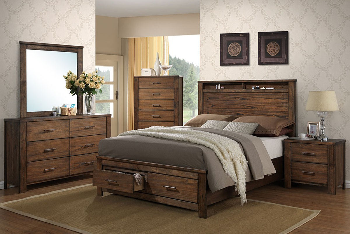 Eastern King Bed/Oak - Oak