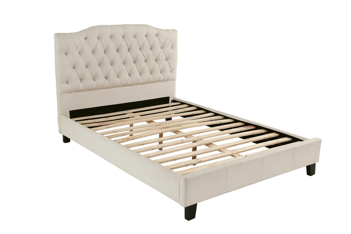 Full Bed - White / Espresso