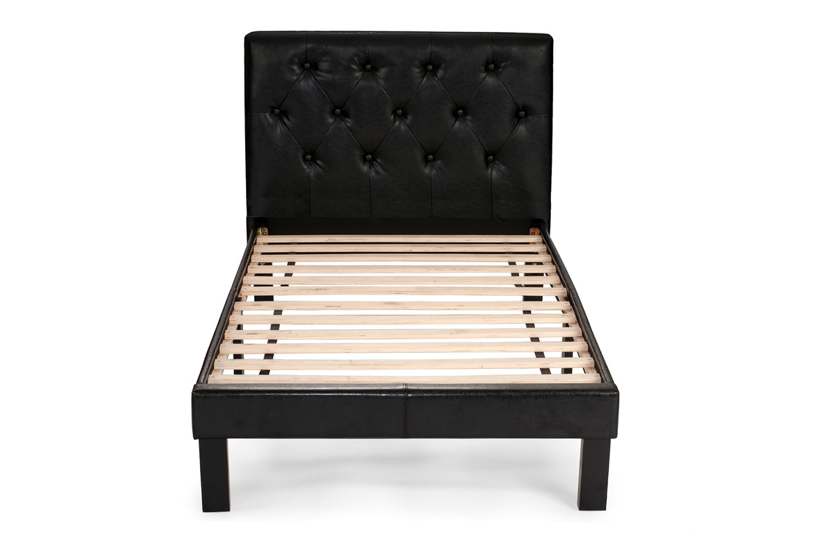 Twin Bed - Black / Espresso