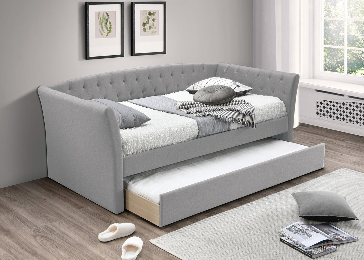 Day Bed/Light Grey Burplap - Light Grey / Na