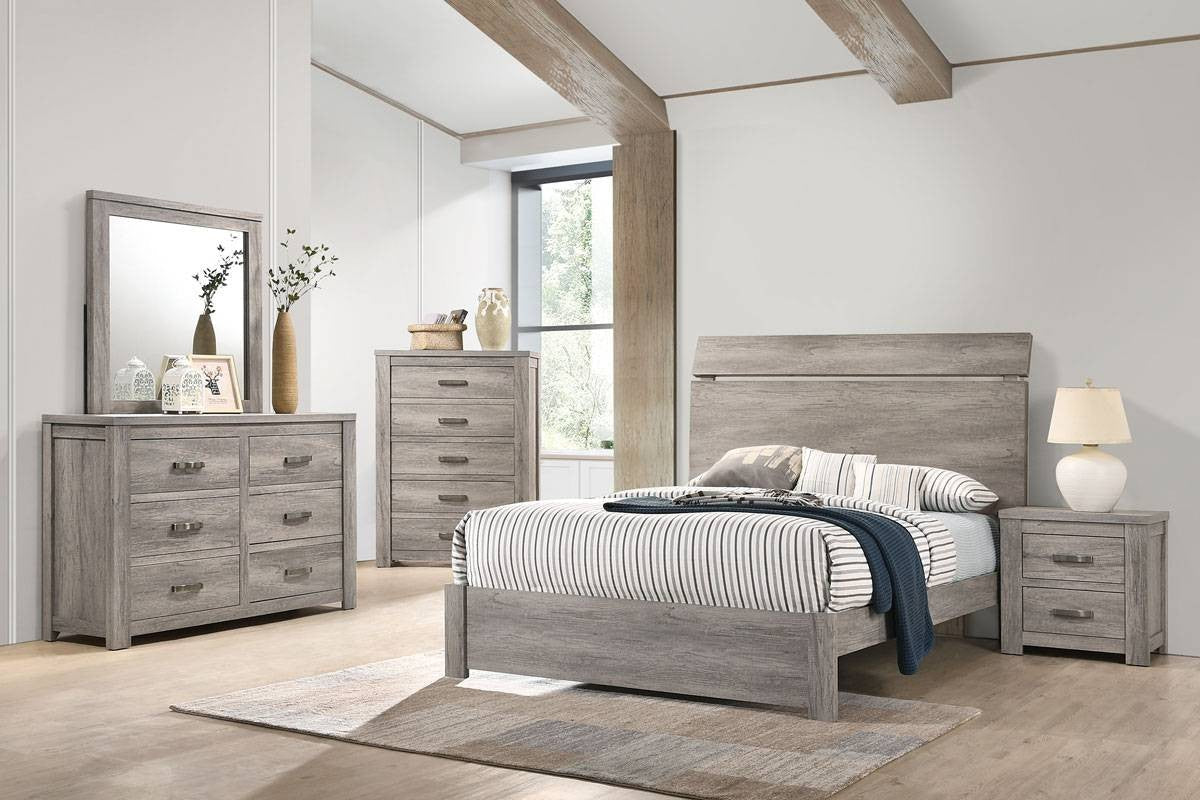 Eastern King Bed - Grey