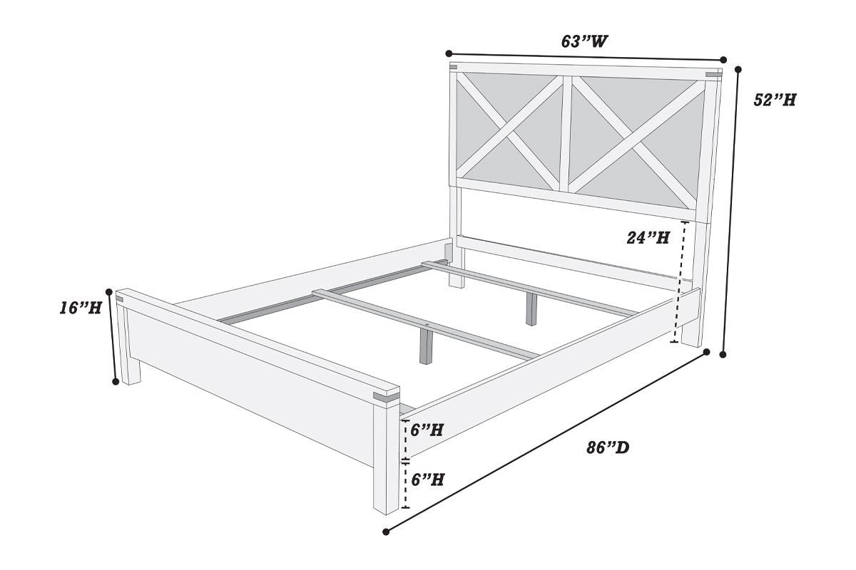 Queen Bed - Espresso