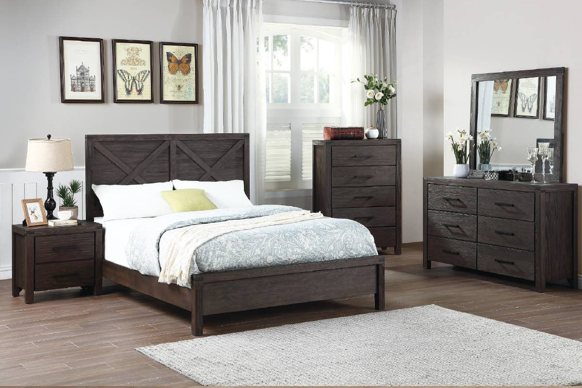 Queen Bed - Espresso