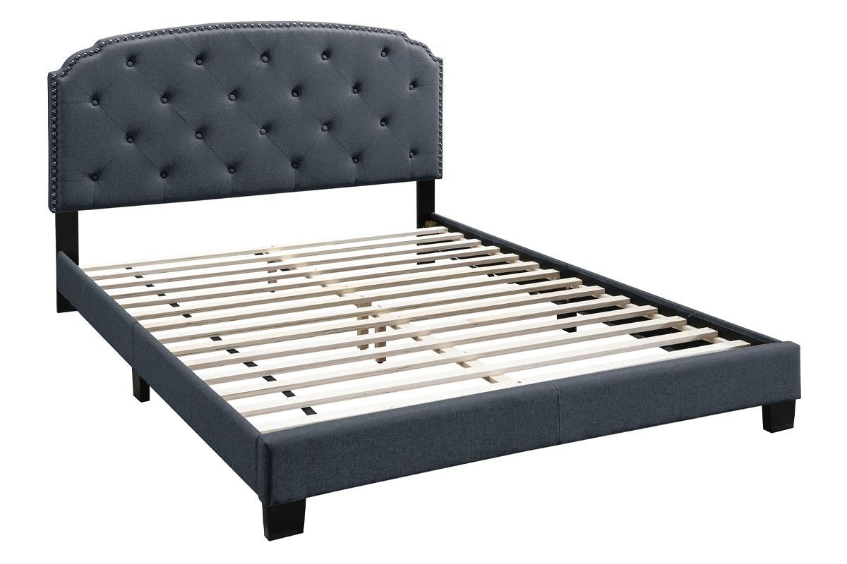 Full Bed/Charcole Burplap - Charcoal / Black