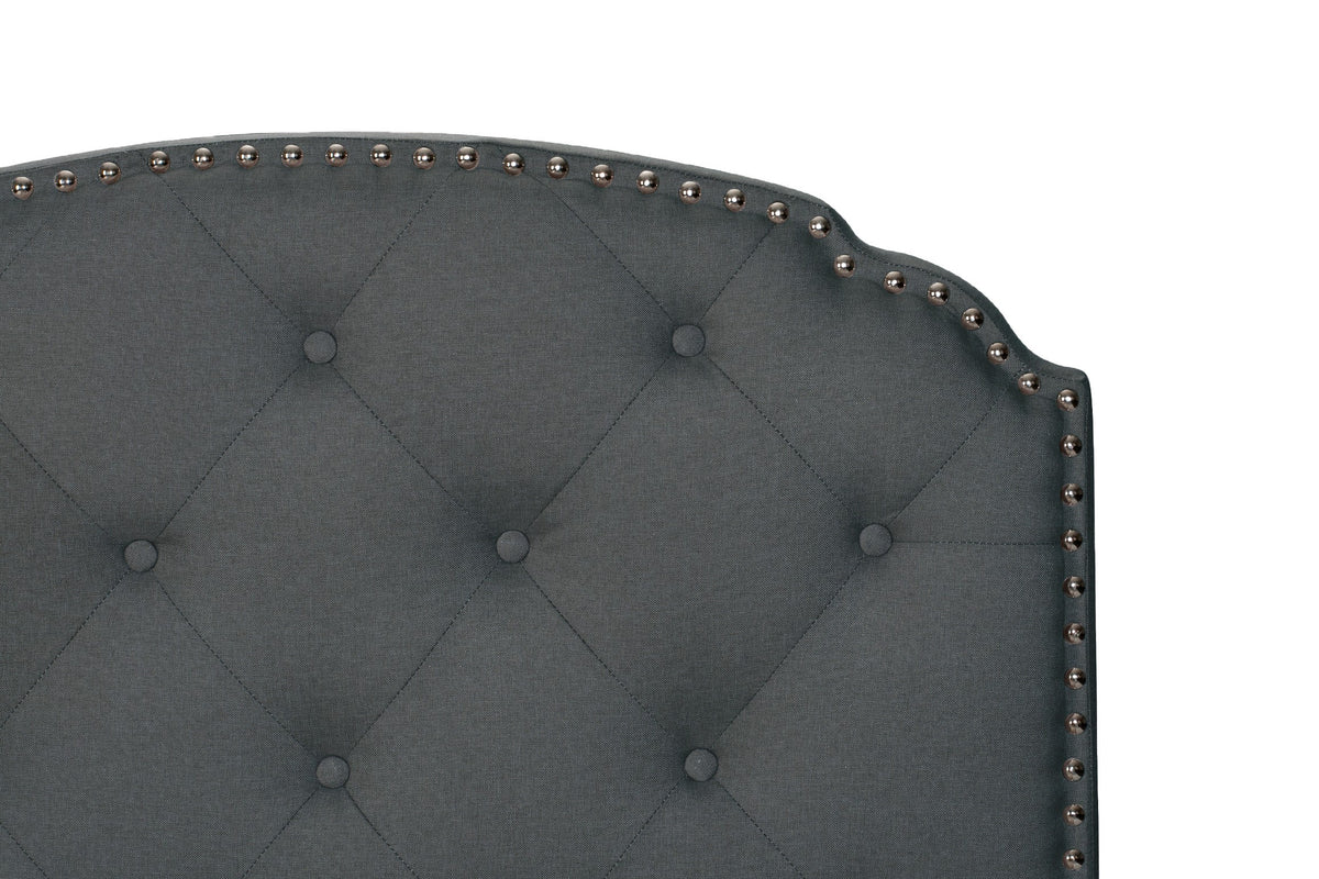 Twin Bed/Charcole Burplap - Charcoal / Black