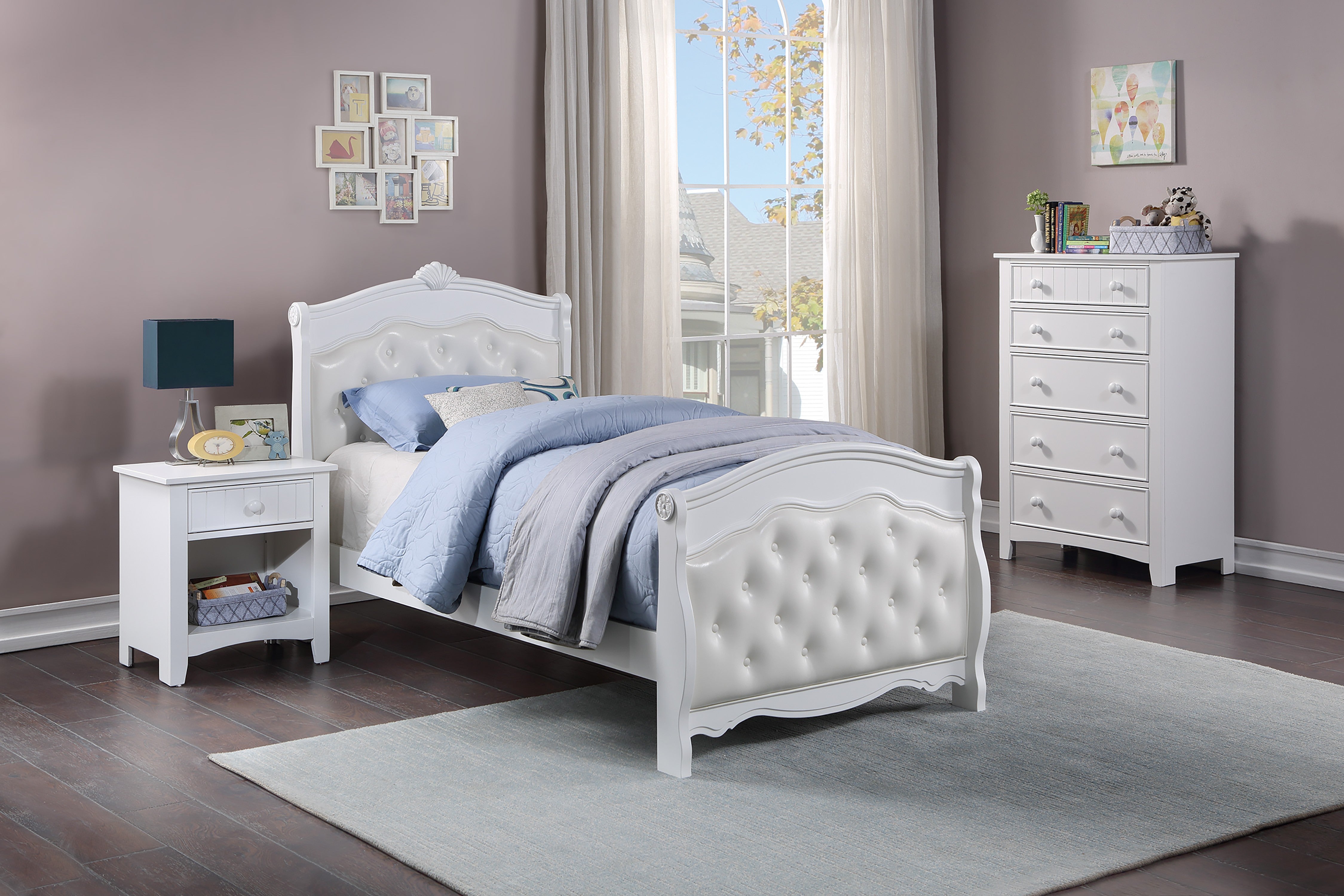 Full Bed - White