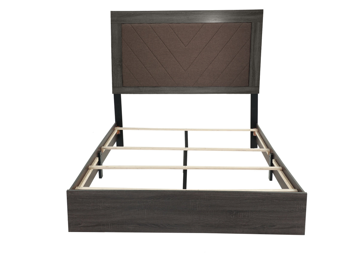 California King Bed - Foil Grey