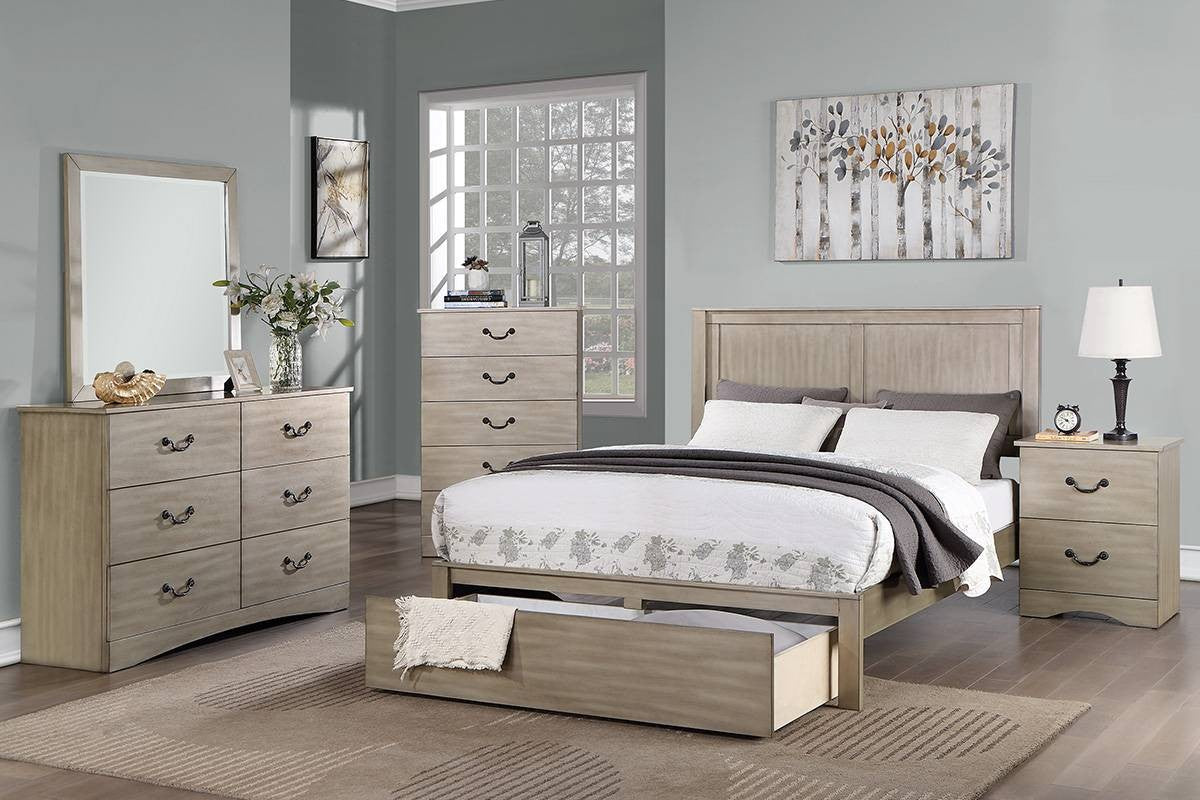 Eastern King Bed - Antique Silver